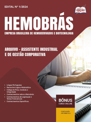Apostila Hemobrás em PDF - Arquivo - Assistente Industrial e De Gestão Corporativa 2025