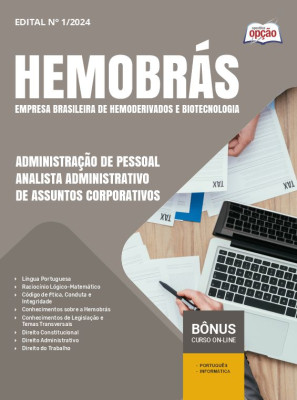 Apostila Hemobrás em PDF - Administração De Pessoal - Analista Administrativo De Assuntos Corporativos 2025