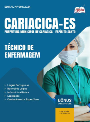 Apostila Prefeitura de Cariacica - ES em PDF - Técnico de Enfermagem 2025