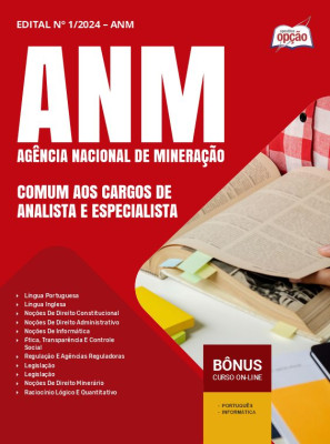 Apostila ANM em PDF - Comum Aos Cargos De Analista e Especialista 2025