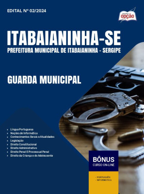 Apostila Prefeitura de Itabaianinha - SE em PDF - Guarda Municipal 2025