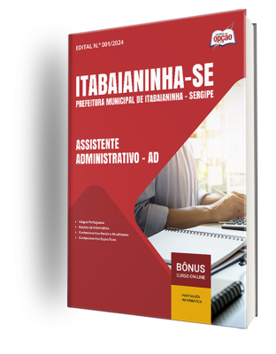 Apostila Prefeitura de Itabaianinha - SE 2025 - Assistente Administrativo – AD