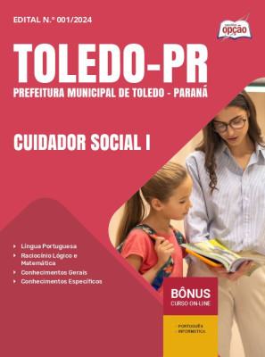 Apostila Prefeitura de Toledo - PR em PDF - Cuidador Social I 2025