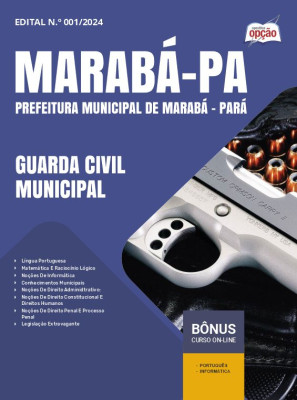 Apostila Prefeitura de Marabá - PA em PDF - Guarda Civil Municipal 2025