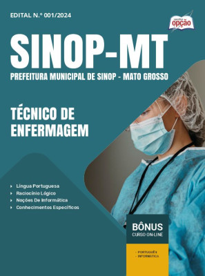 Apostila Prefeitura de Sinop - MT em PDF - Técnico de Enfermagem 2025