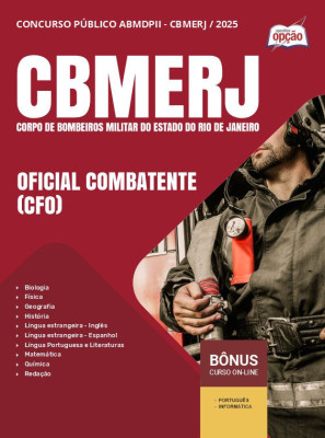 Apostila CBMERJ em PDF - Oficial Combatente - (CFO) 2025