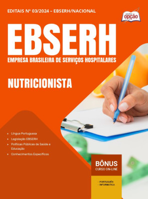Apostila EBSERH em PDF - Nutricionista 2025