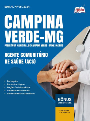 Apostila  Prefeitura de Campina Verde - MG em PDF - Agente Comunitário de Saúde (ACS) 2025