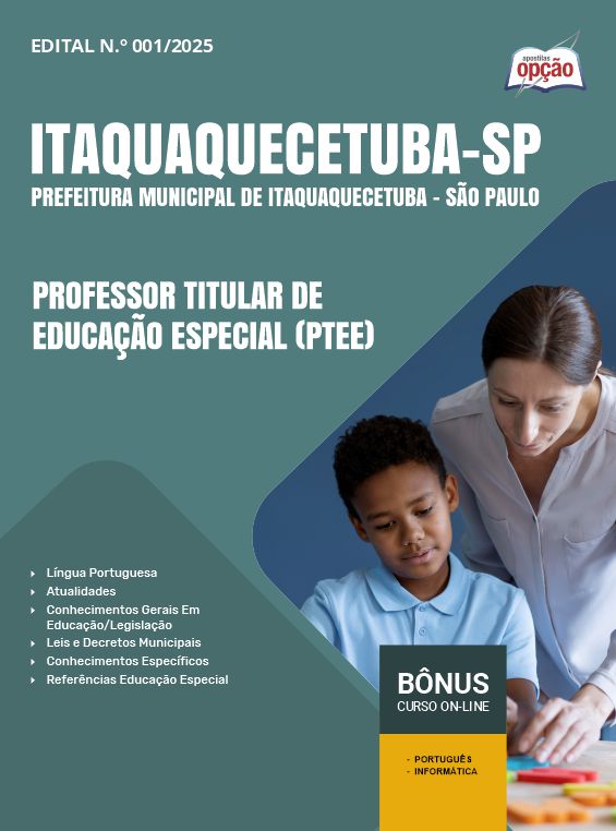 Apostila Concurso Prefeitura de Itaquaquecetuba (SP) 2025