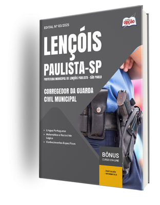 Apostila Prefeitura de Lençóis Paulista - SP 2025 - Corregedor da Guarda Civil Municipal