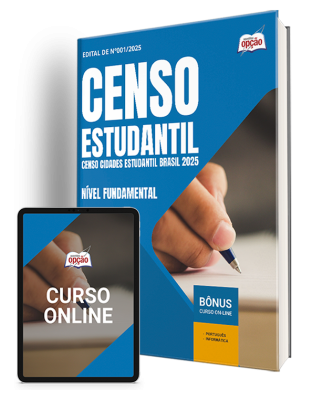 Apostila Censo Estudantil 2025 - Nível Fundamental - Agente Recenseador - Área de Educação; Área de Esporte, Cultura, Lazer e Cidadania e Área de Saúde