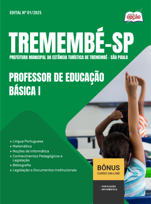 Apostila Prefeitura de Tremembé - SP em PDF - Professor de Educação Básica I 2025