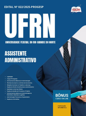 Apostila UFRN em PDF - Assistente Administrativo 2025