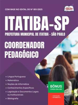 Apostila Prefeitura de Itatiba - SP em PDF - Coordenador Pedagógico