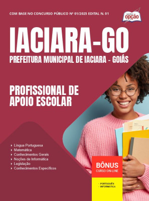 Apostila Prefeitura de Iaciara - GO em PDF - Profissional de Apoio Escolar 2025