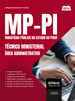 Apostila MP-PI em PDF - Técnico Ministerial - Área Administrativa 2025