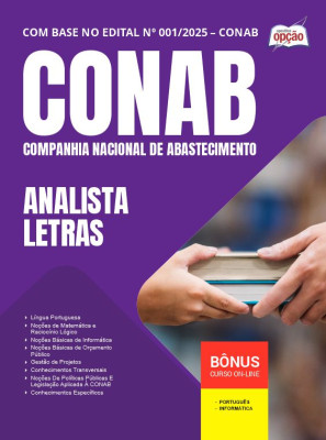 Apostila CONAB em PDF - Analista - Letras