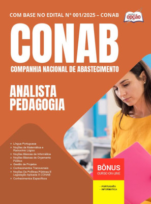 Apostila CONAB em PDF - Analista - Pedagogia 2025