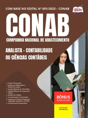 Apostila CONAB em PDF - Analista - Contabilidade ou Ciências Contábeis 2025