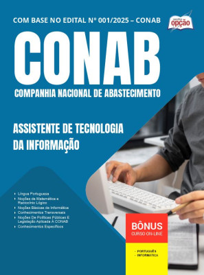Apostila CONAB em PDF - Assistente de Tecnologia da Informação 2025