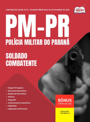 Apostila PM-PR em PDF - Soldado Combatente 2025