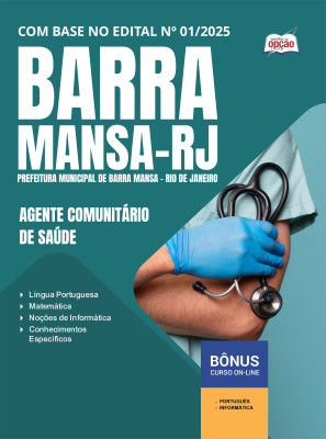 Apostila Prefeitura de Barra Mansa - RJ em PDF - Agente Comunitário de Saúde 2025