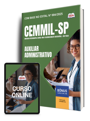 Apostila CEMMIL-SP 2025 - Auxiliar Administrativo