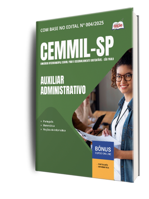 Apostila CEMMIL-SP 2025 - Auxiliar Administrativo