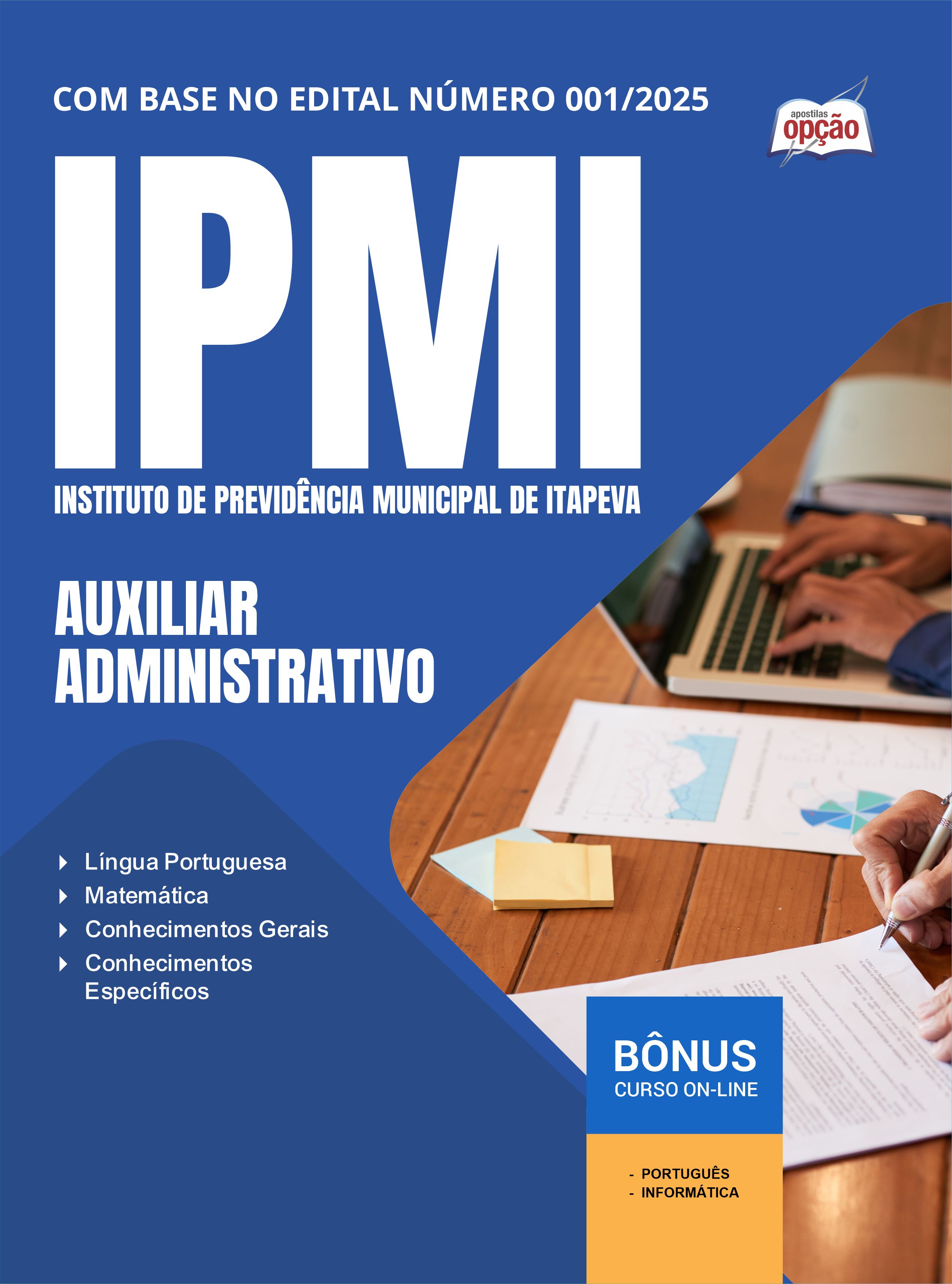 Apostila IPMI em PDF - Auxiliar Administrativo 2025