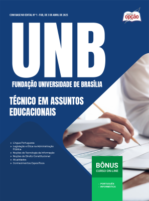 Apostila UNB em PDF - Técnico em Assuntos Educacionais 2025