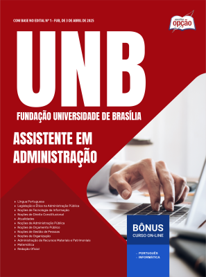 Apostila UNB em PDF - Assistente em Administração 2025