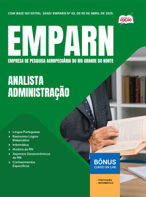 Apostila EMPARN em PDF - Analista - Administração 2025