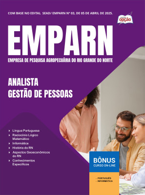 Apostila EMPARN em PDF - Analista - Gestão de Pessoas 2025