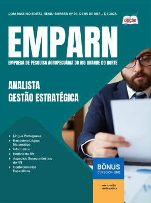 Apostila EMPARN em PDF - Analista - Gestão Estratégica 2025