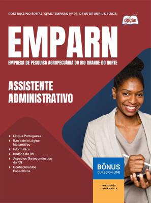 Apostila EMPARN em PDF - Assistente Administrativo 2025
