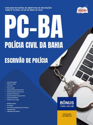 Apostila PC-BA em PDF - Escrivão de Polícia 2025