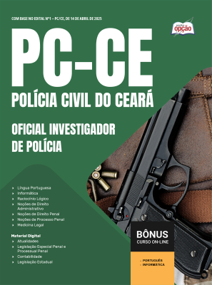 Apostila PC-CE em PDF - Oficial Investigador de Polícia 2025