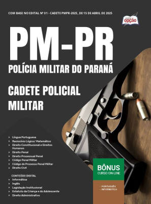 Apostila PM-PR em PDF - Cadete Policial Militar 2025