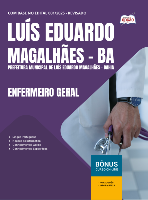 Apostila Prefeitura de Luís Eduardo Magalhães - BA em PDF - Enfermeiro Geral