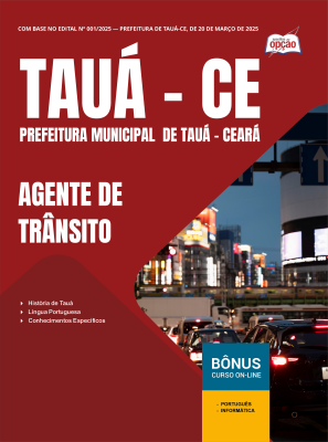 Apostila Prefeitura de Tauá - CE em PDF - Agente de Trânsito