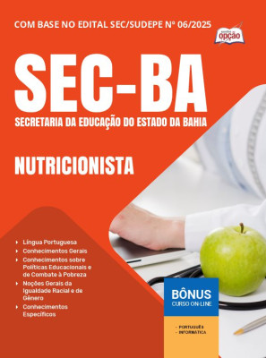 Apostila SEC-BA 2025 - Nutricionista
