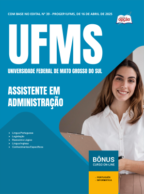Apostila UFMS em PDF - Assistente em Administração 2025