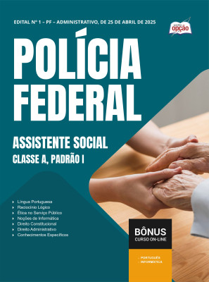 Apostila Polícia Federal (PF) em PDF - Assistente Social - Classe A, Padrão I 2025