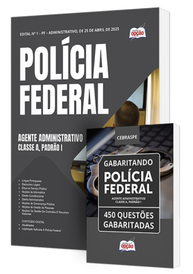 Combo Polícia Federal (PF) - Agente Administrativo - Classe A, Padrão I