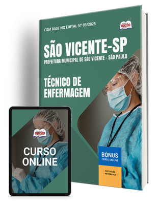 Apostila Prefeitura de São Vicente - SP 2025 - Técnico de Enfermagem
