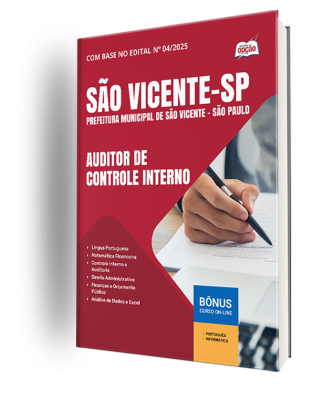 Apostila Prefeitura de São Vicente - SP 2025 - Auditor de Controle Interno 