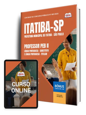 Apostila Prefeitura de Itatiba - SP 2025 - Professor PEB II - Língua Portuguesa - Substituto e Professor PEB II - Língua Portuguesa - Titular