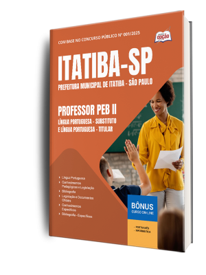 Apostila Prefeitura de Itatiba - SP 2025 - Professor PEB II - Língua Portuguesa - Substituto e Professor PEB II - Língua Portuguesa - Titular