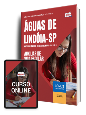 Apostila Prefeitura de Águas de Lindóia - SP 2025 - Auxiliar de Vida Escolar