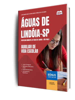 Apostila Prefeitura de Águas de Lindóia - SP 2025 - Auxiliar de Vida Escolar